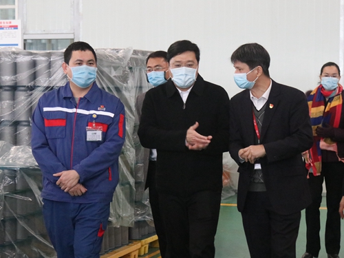 【防疫第一线】韦韬到华原股份检查指导疫情防控工作