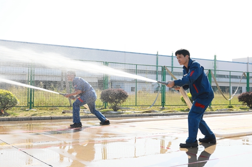 玉柴集团开展2020年消防技能竞赛活动