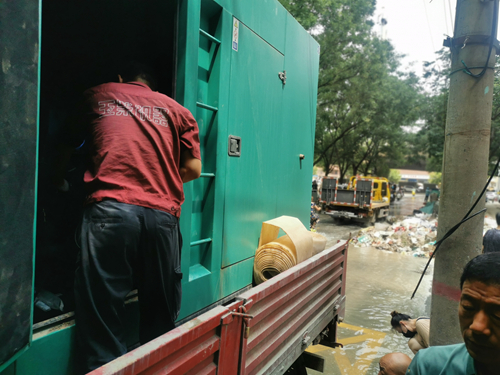玉柴全力支援河南抗灾保电！