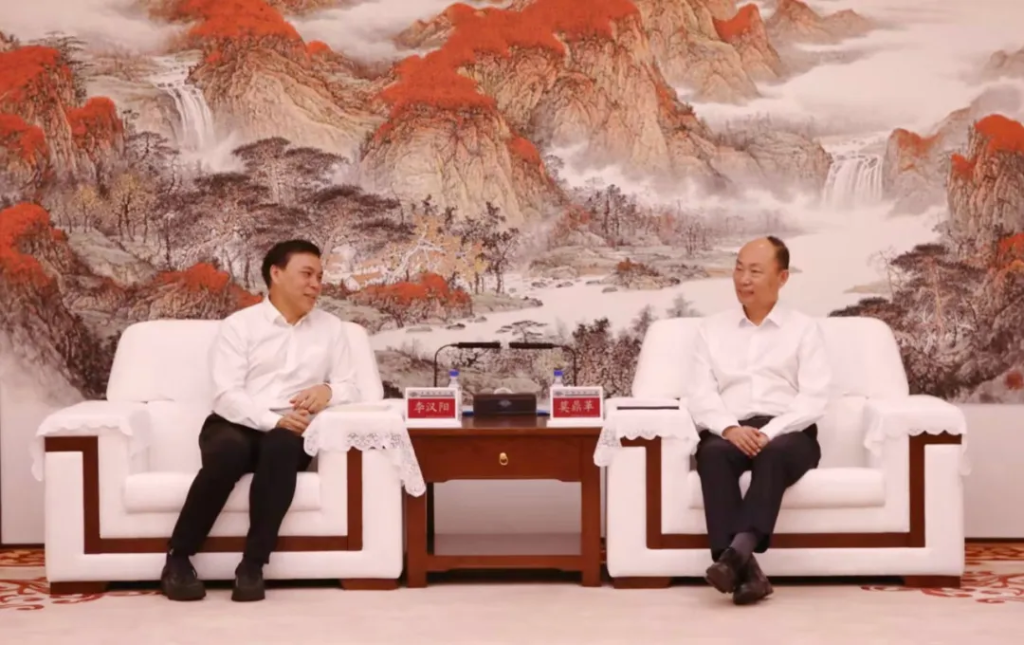 李汉阳拜访中国化学党委书记、董事长莫鼎革